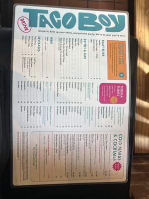 Menu photo 2 Taco Boy Asheville, NC