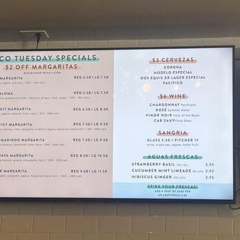 Tocaya Modern Mexican - Taco Tuesday Drink Menu - Mexican Near Me - Los Angeles, California Tocaya Modern Mexican - Taco Tuesday Drink Menu - Mexican Near Me - Los Angeles, California