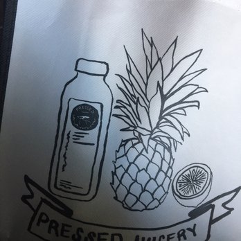 Pressed Juicery - The cute bag they put my drinks in lol - Juice Bars & Smoothies Near Me - Brooklyn, New York