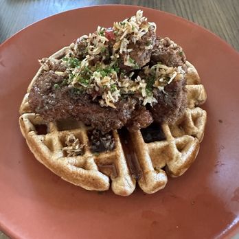 LATHA - Fried Chicken & Banana Rum Waffle - African Near Me - Phoenix, Arizona