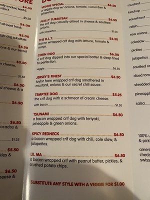 Menu photo 3 Crif Dogs New York, NY