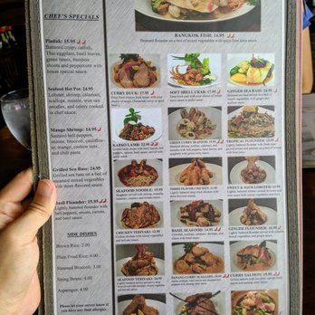 Rain Thai and Sushi Bar - Menu (4 of 8). Chef's specials, side dishes, and more Thai entrees. - Asian Fusion Near Me - Atlanta, Georgia