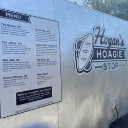 Hogan's Hoagie Stop - Hogans menu