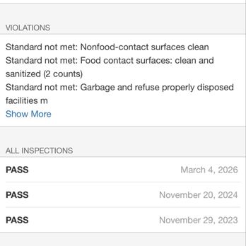 Speisekammer - 5 Health Code Violations from March, 2026 - German Near Me - Alameda, California Speisekammer - 5 Health Code Violations from March, 2026 - German Near Me - Alameda, California