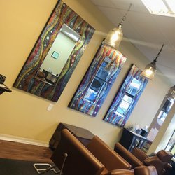 Salon Thread - Elmhurst - Salon chairs and mosaic mirrors