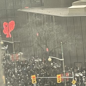 Lord Elgin Hotel - Rememberance Day Ceremony crowd from upper floor - Hotels Near Me - Ottawa, Ontario