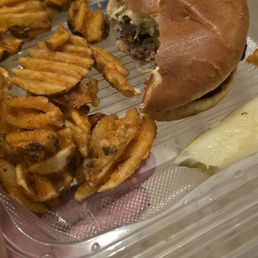 Buffalo burger and fried random things