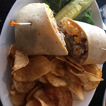 The Lighthouse Restaurant & Dock Bar - Chicken Chesapeake Wrap Sandwich - Bars Near Me - Solomons, Maryland