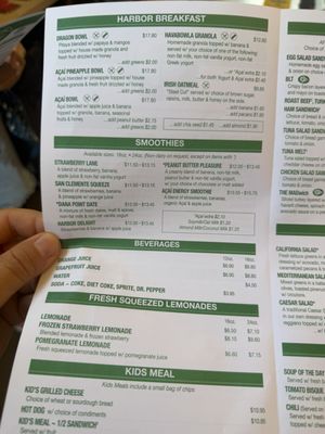 Menu photo 1 Coffee Importers Dana Point, CA