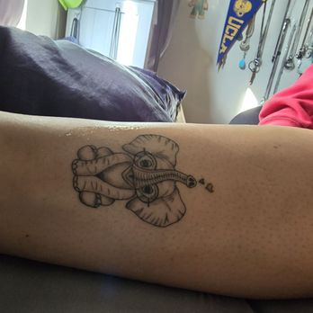 Greego Tattoo - 2 weeks out. Healing nicely just a Lil itchy - Tattoo Near Me - Sunnyvale, California