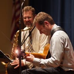 Pete Smyser - Guitar Lessons & Live Music Performance - Pete Smyser & Ted Lis (sax) perform a duo concert at Brittany Pointe... Toe Tappin' Fun!