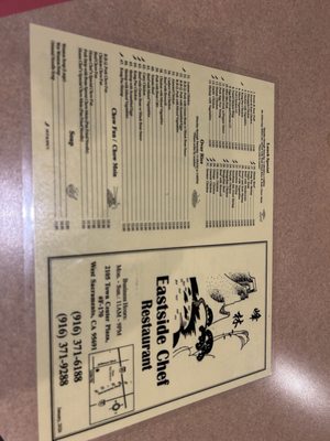 Menu photo 1 Eastside Chef West Sacramento, CA