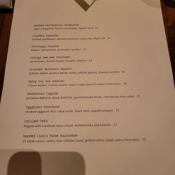 Vedge - Menu - Vegan Near Me - Philadelphia, Pennsylvania Vedge - Menu - Vegan Near Me - Philadelphia, Pennsylvania