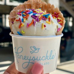 Honeysuckle Gelato - Good Day Waffle Cup!