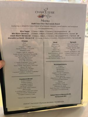 Menu photo 1 Charcuterie Bar Plymouth, MN Menu photo 1 Charcuterie Bar Plymouth, MN
