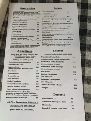 Menu photo 8 Perrottas Pizza Canton, GA Menu photo 8 Perrottas Pizza Canton, GA