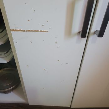 IKEA - Poor design. Paint pealing off. Handle scratching door. - Furniture Stores Near Me - Paramus, New Jersey