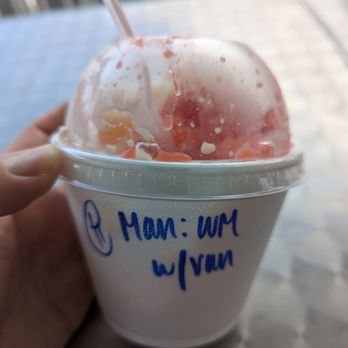 Water & Salt - Hawaiian Style Shaved Ice Mango & Watermelon sorry no before pic - Water Stores Near Me - West Sacramento, California Water & Salt - Hawaiian Style Shaved Ice Mango & Watermelon sorry no before pic - Water Stores Near Me - West Sacramento, California