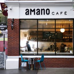 Exterior outside entrance of Amano Café - New York, New York Exterior outside entrance of Amano Café - New York, New York