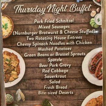 Royal Bavaria - Menu for buffet - German Near Me - Moore, Oklahoma
