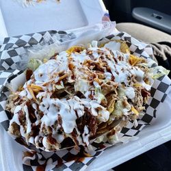 Wild Boar Bbq - Pulled bbq pork nachos