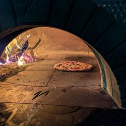 Sleight of Hand Pizza - My pie, in the oven