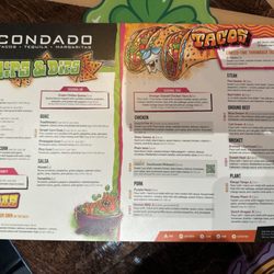 Condado Tacos - Menu