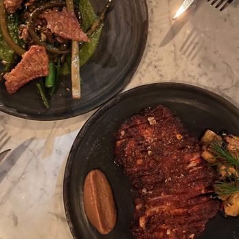 Quetzal - Top left: brassica; bottom right: pork al pastor - Mexican Near Me - Toronto, Ontario