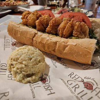 Red Fish Grill - Fried Shrimp & Avocado Po-boy - Seafood Near Me - New Orleans, Louisiana Red Fish Grill - Fried Shrimp & Avocado Po-boy - Seafood Near Me - New Orleans, Louisiana