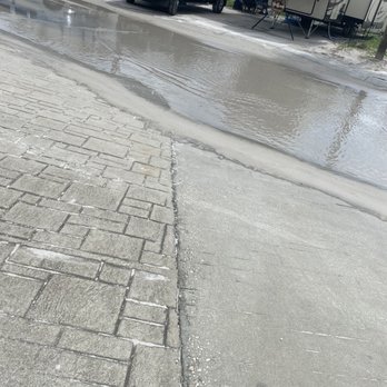 Camp Gulf - Standing water.... Yes, it rained but there is no drainage. - Campgrounds Near Me - Destin, Florida