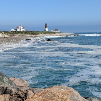 Camp Cronin - The lighthouse in the distance - Beaches Near Me - Narragansett, Rhode Island