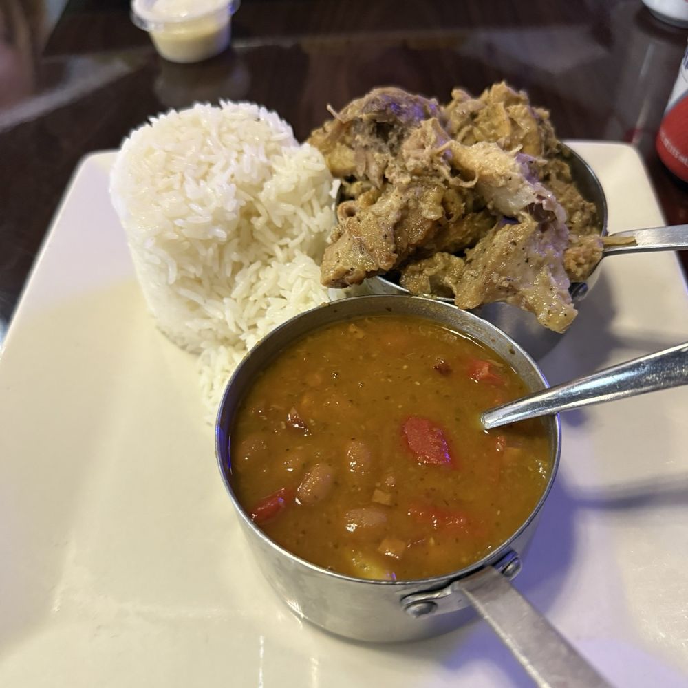 La Empanada Loca - White rice, bean (guisadas) and Pernil ... Yum! - Puerto Rican Near Me - Oakland Park, Florida La Empanada Loca - White rice, bean (guisadas) and Pernil ... Yum! - Puerto Rican Near Me - Oakland Park, Florida