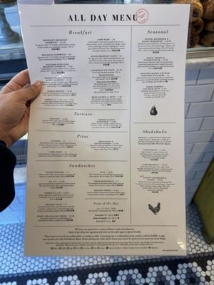 Menu photo 3 Tatte Bakery & Cafe | Back Bay Boston, MA