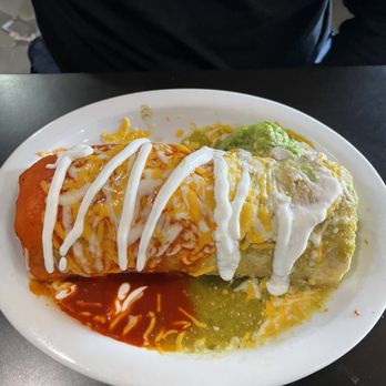 Mi Burrito Mexican Grill - Mi Burrito carnitas w/green and red sauce - Mexican Near Me - Redondo Beach, California Mi Burrito Mexican Grill - Mi Burrito carnitas w/green and red sauce - Mexican Near Me - Redondo Beach, California