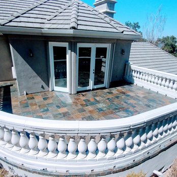 CLA Construction - Completely rebuilt tile patio with dual drainage and concrete railing system raised to code in Pleasanton, CA - General Contractors Near Me CLA Construction - Completely rebuilt tile patio with dual drainage and concrete railing system raised to code in Pleasanton, CA - General Contractors Near Me