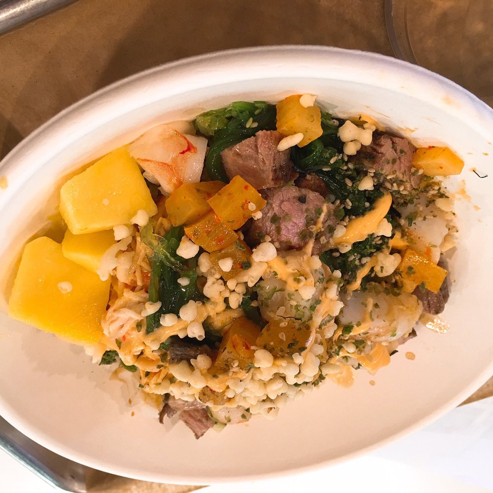 Poke Toki - Create Your Own Poke Bowl. Steamed rice, spicy crab, steak, shrimp, seaweed, tempura, mango, spiced ginger, spicy sauce and more! - Poke Near Me - Grand Rapids, Michigan Poke Toki - Create Your Own Poke Bowl. Steamed rice, spicy crab, steak, shrimp, seaweed, tempura, mango, spiced ginger, spicy sauce and more! - Poke Near Me - Grand Rapids, Michigan