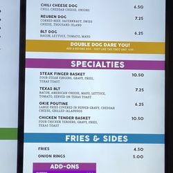 NYC Burgers & Dogs - Menu 12/24