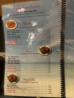 Menu photo 4 Happy Asian Cuisine Albuquerque, NM Menu photo 4 Happy Asian Cuisine Albuquerque, NM