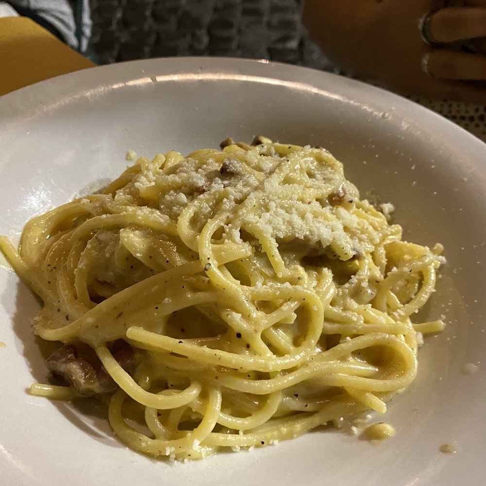 Il Corallo - This Carbonara pasta was the BEST version of all that we tried over our 4 day trip! - Pizza Near Me - Rome, RM