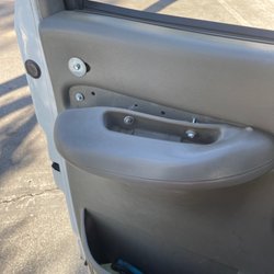 Ron's Auto Repair Center - They used sheet screws to screw in the handle, This is a Chevy express. In other words, basic vehicle.
