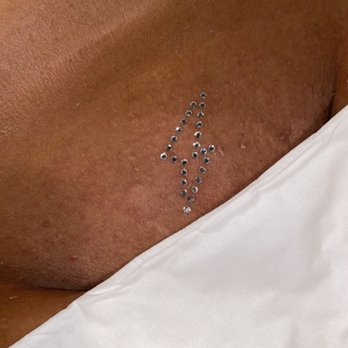 Polished Peach Esthetics - You can always add on a "vajazzle" which is a Swarovski crystal design that lasts about a week - Waxing Near Me - Kansas City, Missouri Polished Peach Esthetics - You can always add on a "vajazzle" which is a Swarovski crystal design that lasts about a week - Waxing Near Me - Kansas City, Missouri
