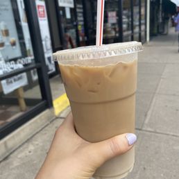 Large iced latte Large iced latte