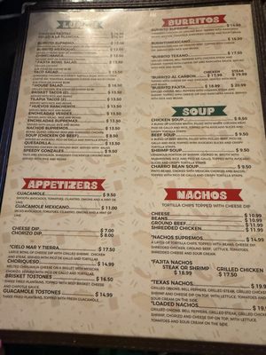 Menu photo 8 El Castillo Mexicano Alpharetta, GA
