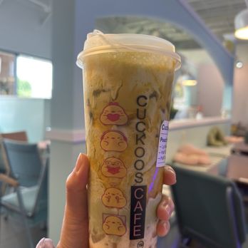 Cuckoo's Cafe - Peach matcha boba - Taiwanese Near Me - Doraville, Georgia