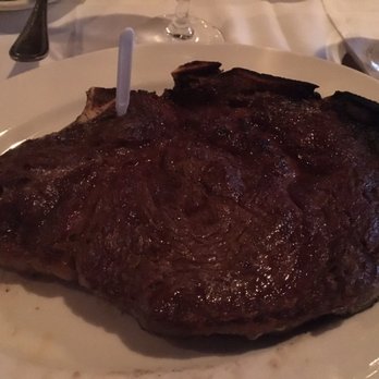 Benjamin Steakhouse - Huge steak!!!! This is the bone in rib eye - Steakhouses Near Me - White Plains, New York