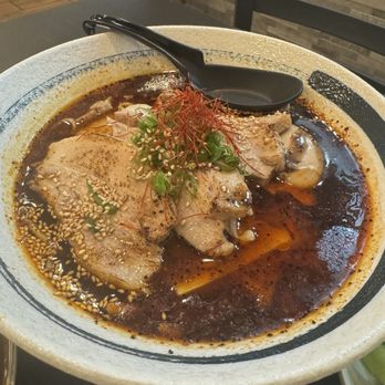 Oh Fish Sushi & Kitchen - Black garlic ramen - broth is wonderfully delish! - Sushi Bars Near Me - San Lorenzo, California Oh Fish Sushi & Kitchen - Black garlic ramen - broth is wonderfully delish! - Sushi Bars Near Me - San Lorenzo, California