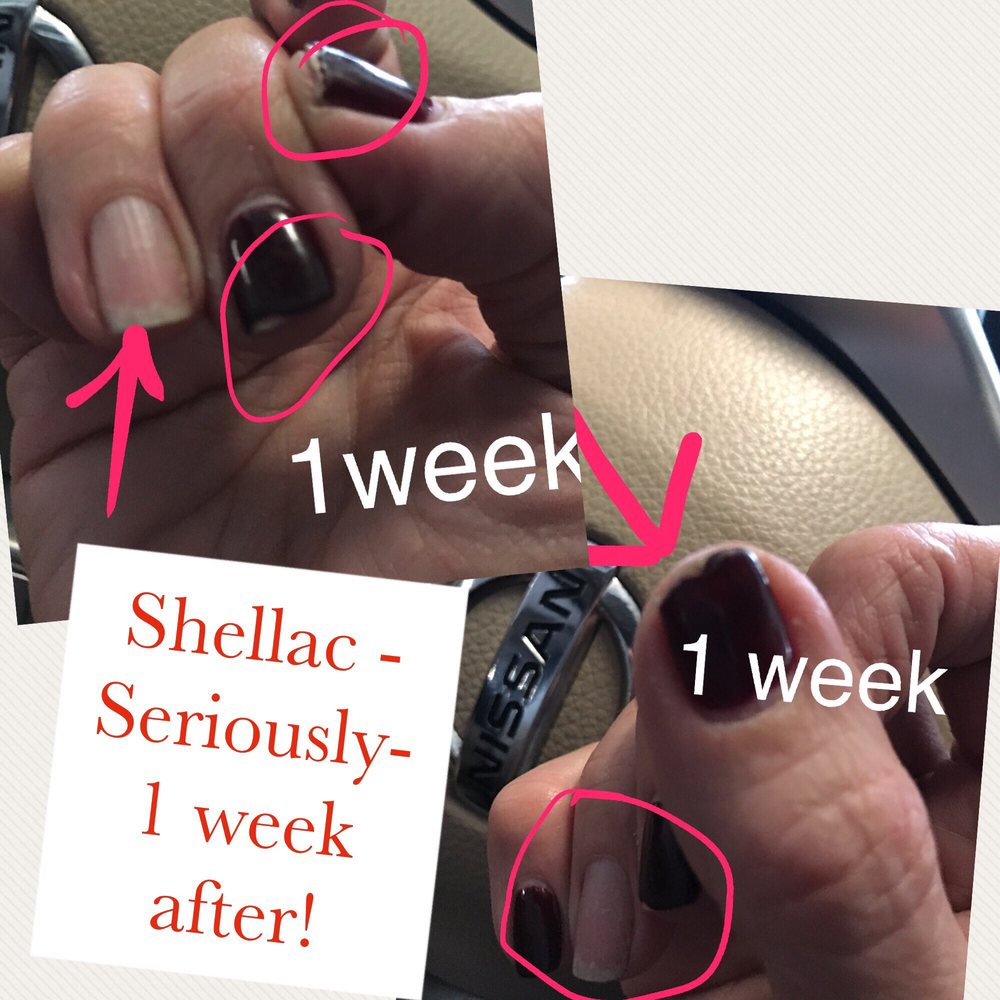 Horrible! Shellac literally started lifting & peeling 2 days after having them done. Horrible! Shellac literally started lifting & peeling 2 days after having them done.