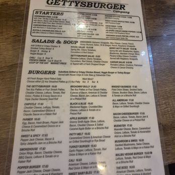 The Gettysburger Company - Menu - Burgers Near Me - Gettysburg, Pennsylvania The Gettysburger Company - Menu - Burgers Near Me - Gettysburg, Pennsylvania