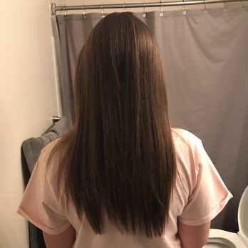 Salon 718 Jax - My air-dried hair after Japanese hair straightening - Hair Salons Near Me - Jacksonville, Florida