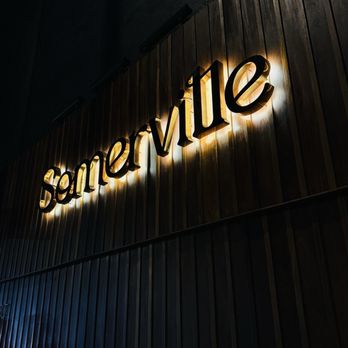Somerville - Front entrance and sign. Check-in is just below. - Steakhouses Near Me - Los Angeles, California Somerville - Front entrance and sign. Check-in is just below. - Steakhouses Near Me - Los Angeles, California